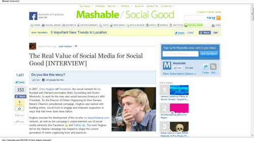 Social Media for Social Good